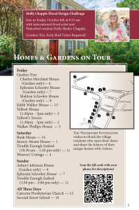 2023 Homes on Tour map