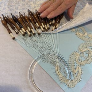 Lace demonstration from the Chesapeake Lace Guild