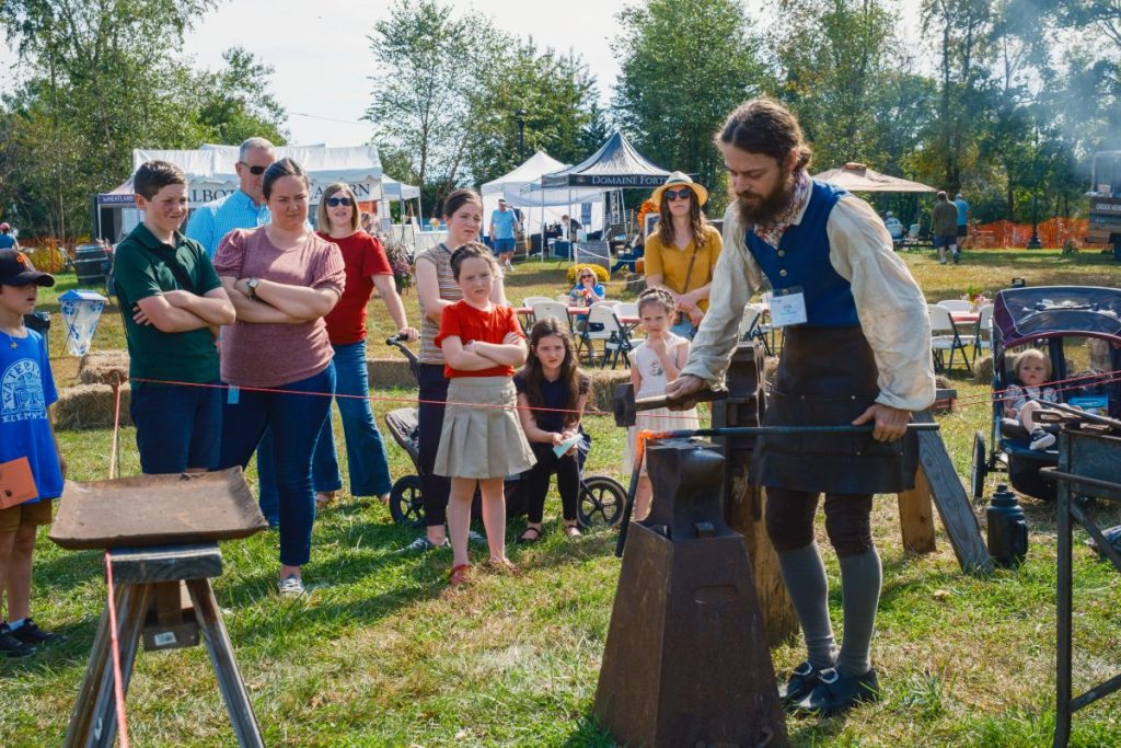 2025 Demonstrating Artisan of the Year Ian Hart at his forge